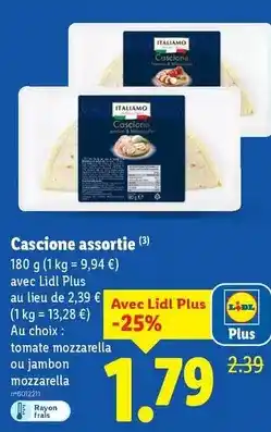 Lidl Italiamo - cascione offre
