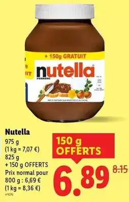 Lidl Ferrero rocher - nutella offre