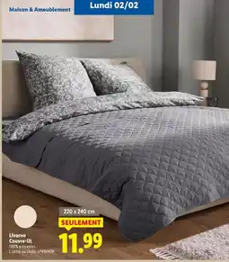 Lidl Livarno - courvre-lit offre