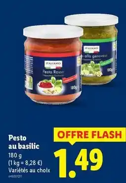 Lidl Italiamo - pesto au basilic offre