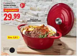 Lidl ERNESTO Cocotte en fonte offre
