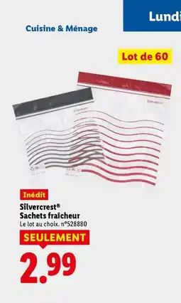 Lidl SILVERCREST Sachets fraîcheur offre