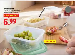 Lidl Livarno Home Boîtes de conservation offre