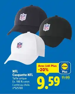 Lidl NFL Casquette offre