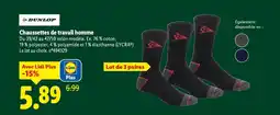 Lidl DUNLOP Chaussettes de travail homme offre
