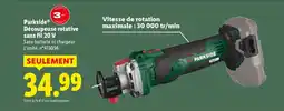 Lidl PARKSIDE Découpeuse rotative sans fil 20 V offre