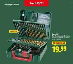 Lidl PARKSIDE Set d'embouts et de forets offre