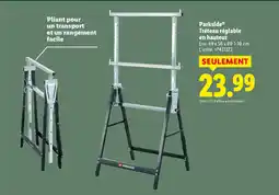 Lidl PARKSIDE Tréteau réglable en hauteur offre