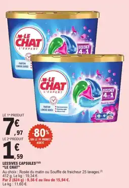 E.Leclerc Express Lessives capsules le chat offre