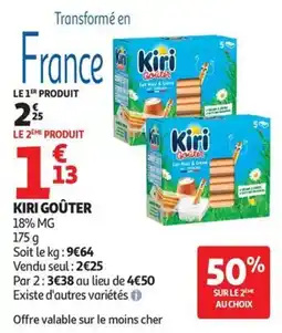 Auchan Supermarché Kiri goûter offre