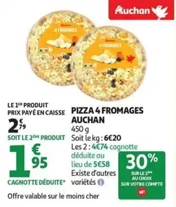 Auchan Supermarché Pizza 4 fromages auchan offre