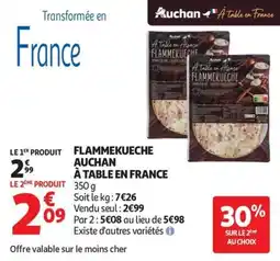 Auchan Supermarché Flammekueche auchan à table en france offre