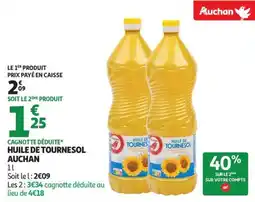 Auchan Supermarché Huile de tournesol auchan offre