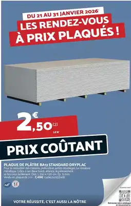 Bricomarché Dim - plaque de pâte bars standard dryplaç offre