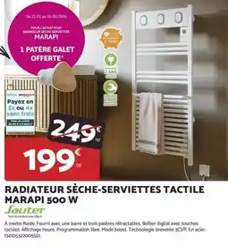 Bricomarché Boost - radiateur sèche-serviettes tactile marapi 500 w offre