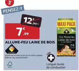 Bricomarché Cheminett - allume-feu laine de bois offre