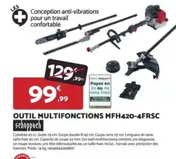Bricomarché Scheppach - outil multifonctions mfh420-4frsc offre
