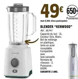E.Leclerc Kenwood - blender kenwood offre