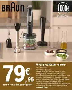 E.Leclerc Braun - mixeur plongeant braun offre