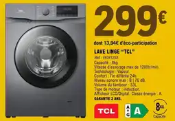E.Leclerc Tcl - lave linge offre