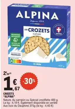 E.Leclerc Alpina - crozets offre