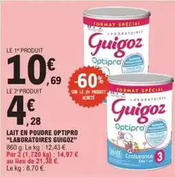 E.Leclerc Laboratoires guigoz - lait en poudre optipro offre
