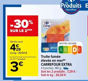 Carrefour Truite Fumèe èlevèe En Mer Carrefour Extra offre