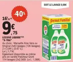 E.Leclerc X-tra - lessive liquide offre