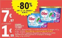 E.Leclerc La queue du chat - lessives capsules offre