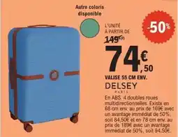 E.Leclerc Delsey - valise 55 cm env offre