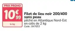 Promocash Promo - filet de lieu noir 200/400 sans peau offre