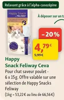 Maxi Zoo Feliway - happy snack ceva offre