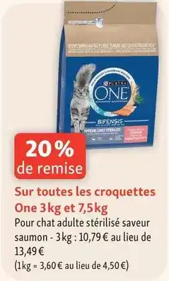 Maxi Zoo Purina - sur toutes les croquettes one 3kg et 7,5kg offre