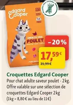 Maxi Zoo Edgar & cooper - croquettes offre