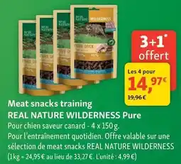 Maxi Zoo Real nature wilderness - meat snacks training pure offre