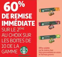 Auchan Supermarché Starbucks offre