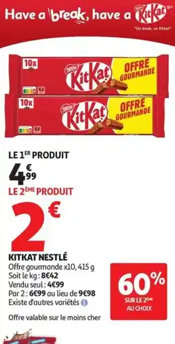 Auchan Supermarché Kitkat nestlé offre