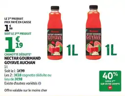 Auchan Supermarché Nectar gourmand goyave auchan offre