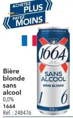 METRO Bière blonde sans alcool offre