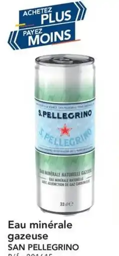 METRO Eau minérale gazeuse san pellegrino offre