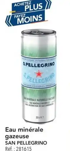 METRO Eau minérale gazeuse san pellegrino offre
