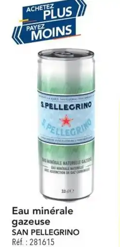 METRO Eau minérale gazeuse san pellegrino offre