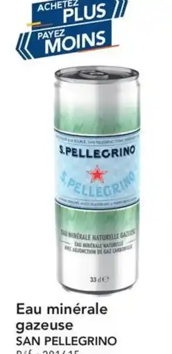 METRO Eau minérale gazeuse san pellegrino offre