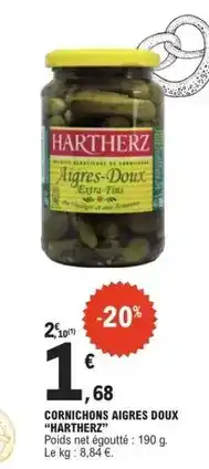 E.Leclerc Express Hartherz - cornichons aigres doux offre