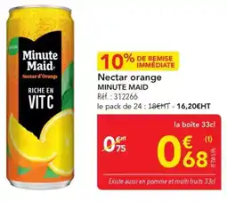 METRO Nectar orange minute maid offre