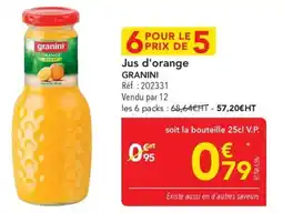 METRO Jus d'orange granini offre