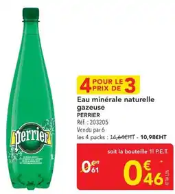 METRO Eau minérale naturelle gazeuse perrier offre