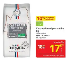 METRO L'exceptionnel pur arabica bio offre
