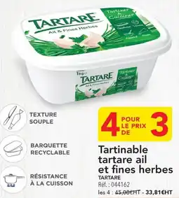 METRO Tartinable tartare ail et fines herbes offre