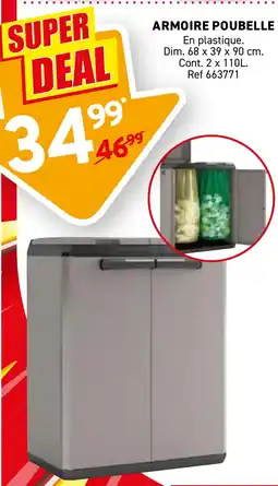 Trafic Armoire poubelle offre